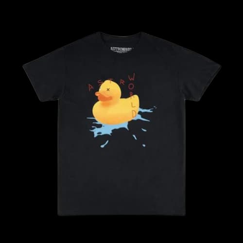 Travis Scott Astroworld Europe Exclusive Rubber Duck T-Shirt Black