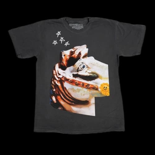 Travis Scott Astroworld Horse Head Tee Washed Black