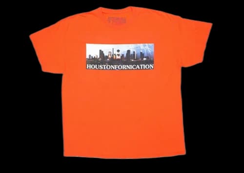 Travis Scott Astroworld Houston Exclusive T-Shirt Orange