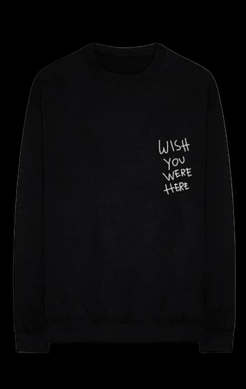 Travis Scott Astroworld Wish You Were Here L/S Tee Black