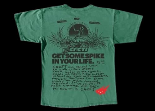 Travis Scott Cacti Get Some Spike (Uber Eats Exclusive) T-shirt Green