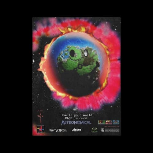 Travis Scott Cactus Jack Fornite World Backlight Poster