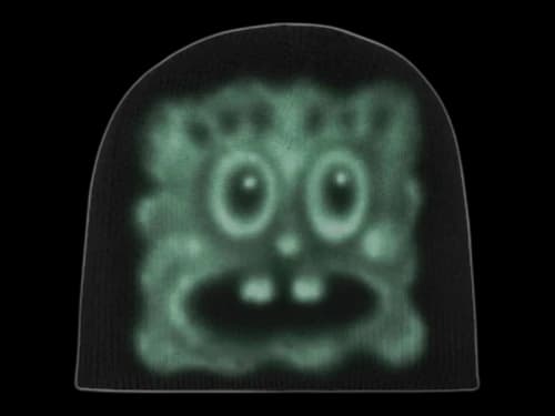 Travis Scott Cactus Jack x Spongebob Bikini Bottom Beanie Black