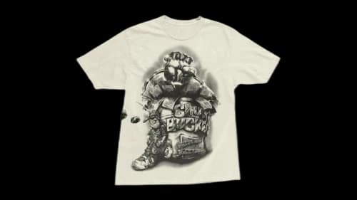 Travis Scott Cactus Jack x Spongebob Chum Bucket Tee White
