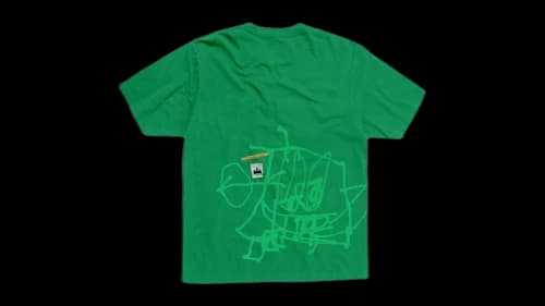 Travis Scott Cactus Jack x Spongebob Doodlebob Tee Green