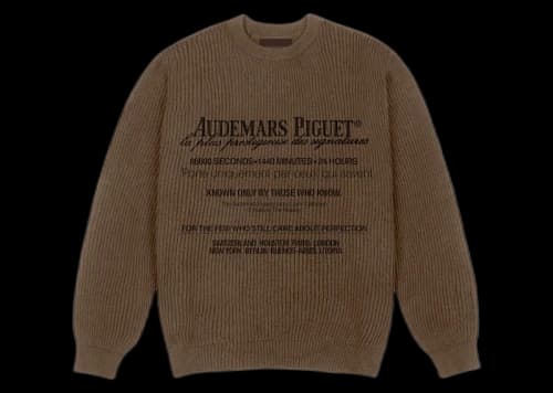 Travis Scott CJ x Audemars Piguet Knitted Sweater Brown