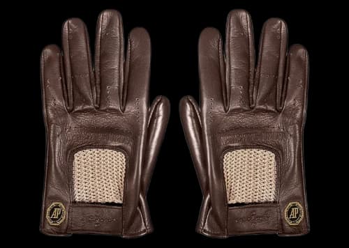 Travis Scott CJ x Audemars Piguet Leather Gloves Brown