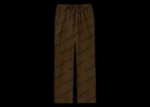Travis Scott CJ x Audemars Piguet Logo Silk Pajama Pants Brown