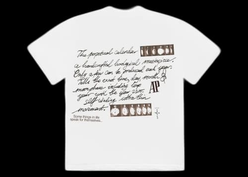 Travis Scott CJ x Audemars Piguet Perpetual Calendar Tee White