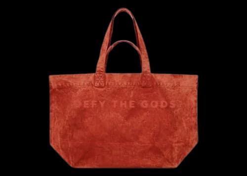 Travis Scott CJ X The Odyssey Defy The Gods Tote Bag Washed Red