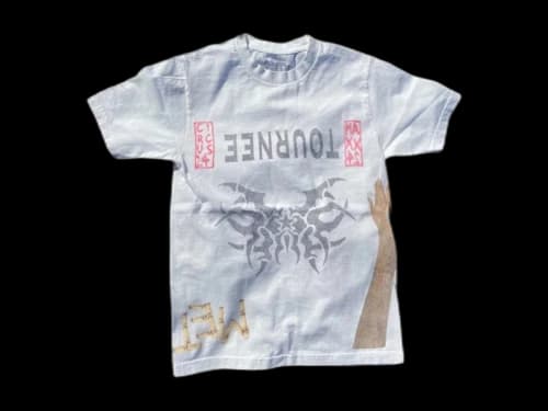 Travis Scott Metlife Tournee T-Shirt Vintage White