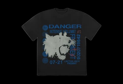 Travis Scott x Cactus Jack For Fragment Danger Tee Washed Black (SS21)