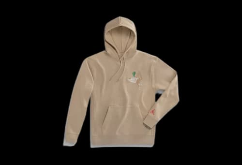 Travis Scott x Cactus Jack x Jordan Pullover Hoodie Khaki/University Red (SS21)
