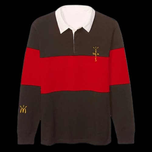 Travis Scott x McDonald's Cactus Jack Rugby Polo Brown/Red