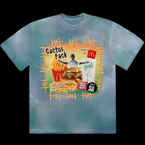 Travis Scott x McDonald's Cactus Pack Vintage Bootleg T-Shirt Multi