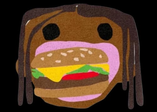 Travis Scott x McDonalds CJ Burger Mouth Rug