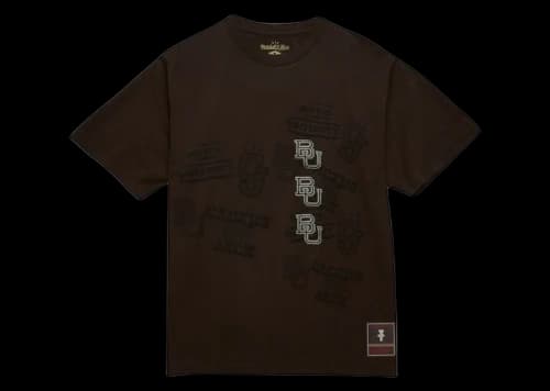 Travis Scott x Mitchell & Ness Boston University Seal T-Shirt Brown