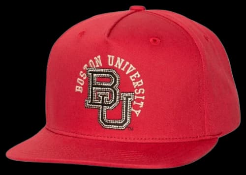 Travis Scott x Mitchell & Ness Boston University Snapback Hat Red