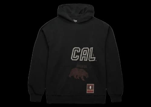 Travis Scott x Mitchell & Ness Cal Bears Overlap Pullover Hoodie Black