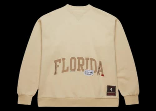 Travis Scott x Mitchell & Ness Florida Gators Pullover Sweatshirt Tan