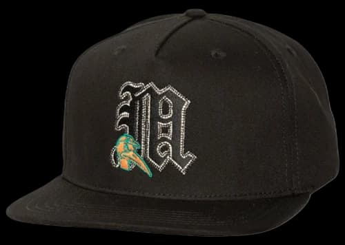 Travis Scott x Mitchell & Ness Miami Hurricanes Snapback Hat Black