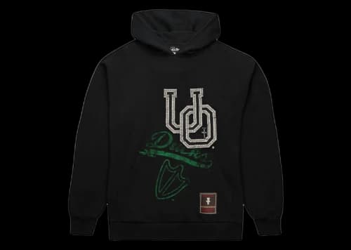 Travis Scott x Mitchell & Ness Oregon Ducks Overlap Pullover Hoodie Black