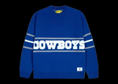 Tyler, The Creator Golf Wang x NFL Cowboys Jacquard Sweater Blue
