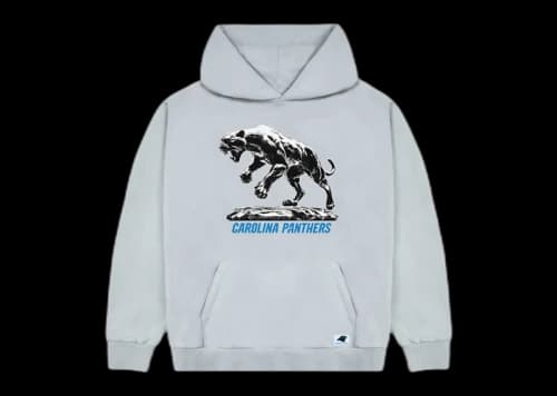 Tyler, The Creator Golf Wang x NFL Panthers Cutout Hoodie Grey
