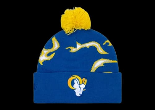 Tyler, The Creator Golf Wang x NFL Rams Flame Beanie Blue