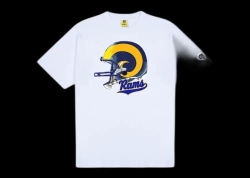 Tyler, The Creator Golf Wang x NFL Rams Helmet Tee White