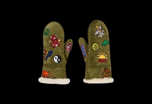 Ugg x Palace Sheepskin Mitten Burnt Olive (FW23)
