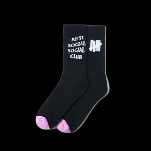 Undefeated x Anti Social Social Club Fetish Socks (FW19) Black
