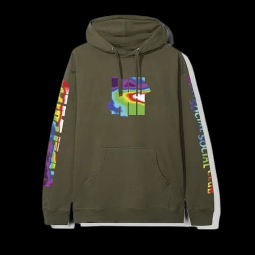 Undefeated x Anti Social Social Club Hot In Here Hoodie (FW19) Olive