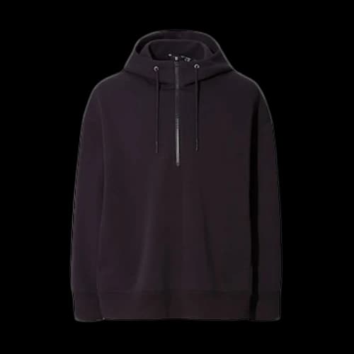 Uniqlo x Jil Sander Dry Sweat Half Zip Pullover Hoodie Black