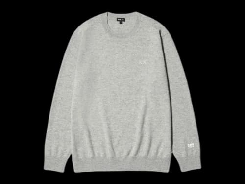 Uniqlo x KAWS Cashmere Crewneck Sweater Grey