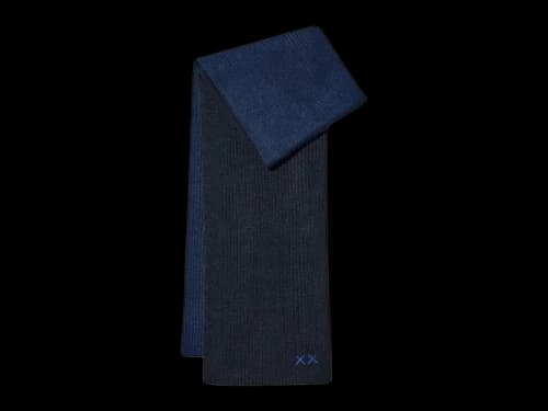 Uniqlo x KAWS Heat Tech Knitted Scarf Navy