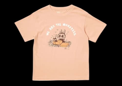 Uniqlo x POP MART The Monsters Kids UT Graphic T-Shirt (Asia Sizing) Light Orange