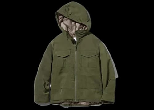 Uniqlo x White Mountaineering Kids Warm Padded Parka Olive