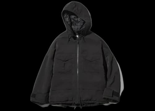 Uniqlo x White Mountaineering Women Hybrid Down Oversized Parka Black