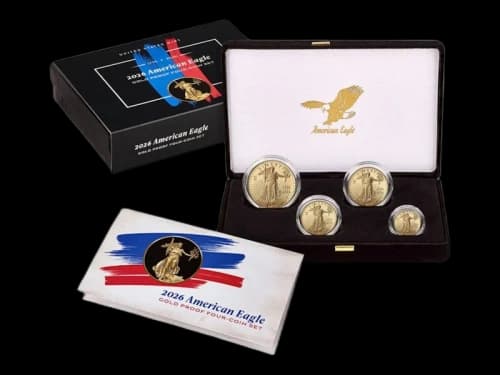 United States Mint American Eagle 2026 Gold Proof Four-Coin Set West Point (W)