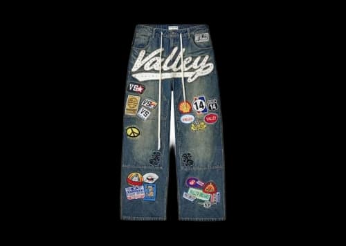 Vale Forever 1980's Carpenter Denim Pant Blue Denim