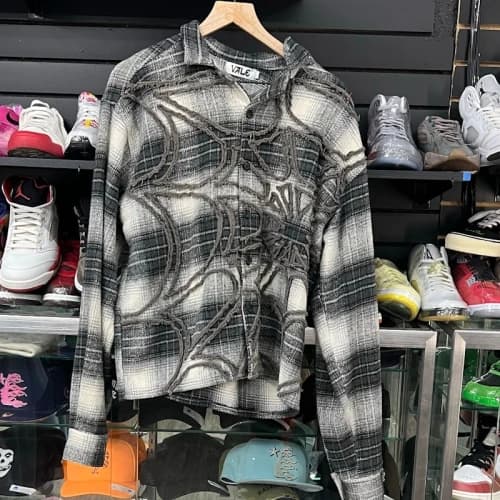 Vale Forever Spiderweb Plaid Flannel Shirt