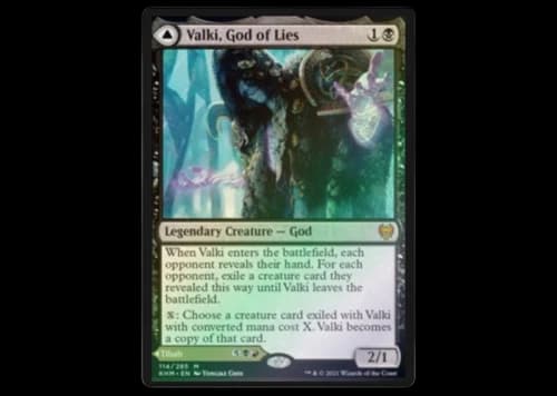 Valki, God of Lies (Foil) Magic: The Gathering TCG Kaldheim Mythic #114 (Ungraded)