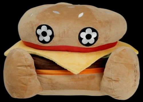 Vandy The Pink Big Burger Plush Toy Non-melted Cheese