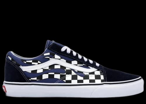 Vans Old Skool Checkerboard Flame Blue