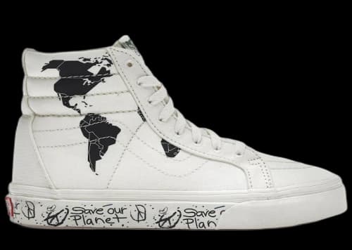 Vans Sk8-Hi Re-Issue Save Our Planet White Black
