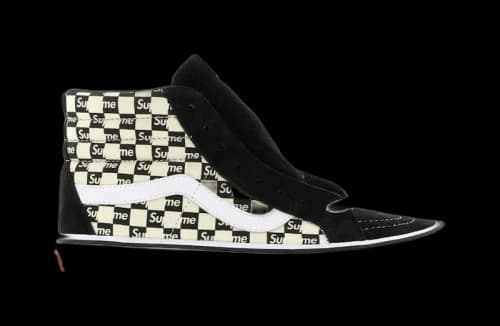 Vans Sk8-Hi Supreme Black Checker Logo