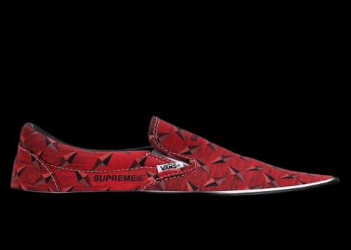 Vans Slip-On Supreme Diamond Plate Red