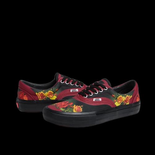 Vans x Jean Paul Gaultier Floral Print JPG Supreme Era Pro Cardinal (SS19)