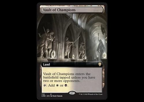 Vault of Champions (Extended Art) Magic: The Gathering TCG Commander Legends Rare #715 (Ungraded)